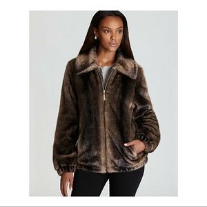 Ellen Tracy Faux Fur Jacket